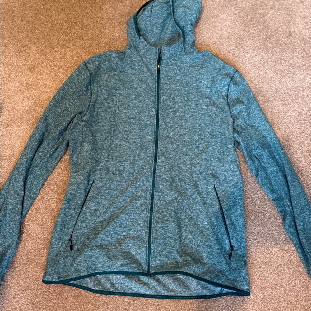 lululemon athletica Men's Teal Zip-Up Hoodie